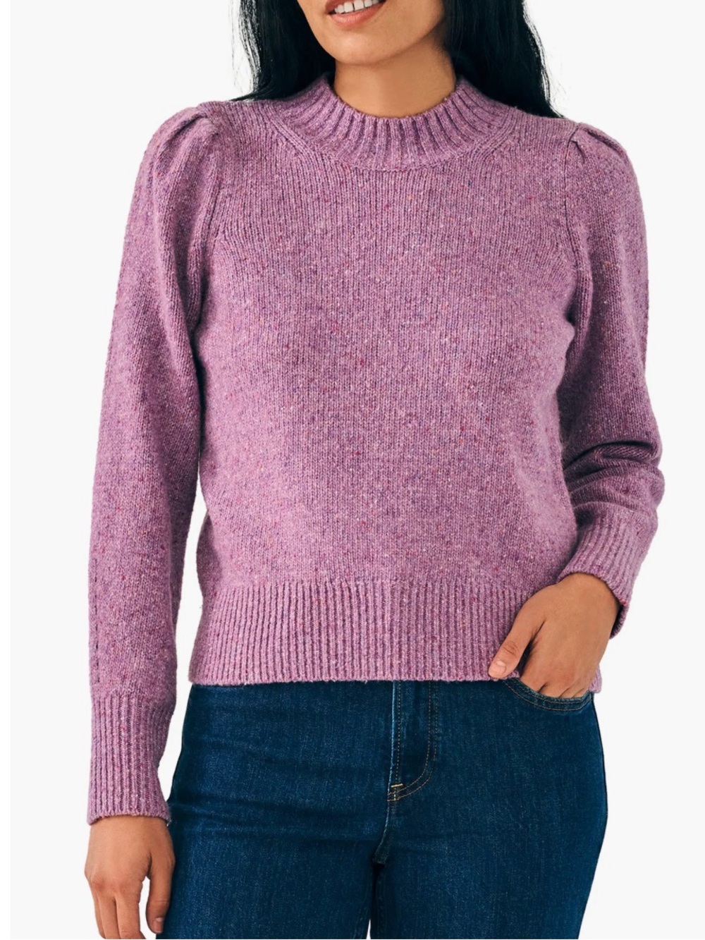 Faherty Boone Merino Wool & Alpaca Blend Sweater - L